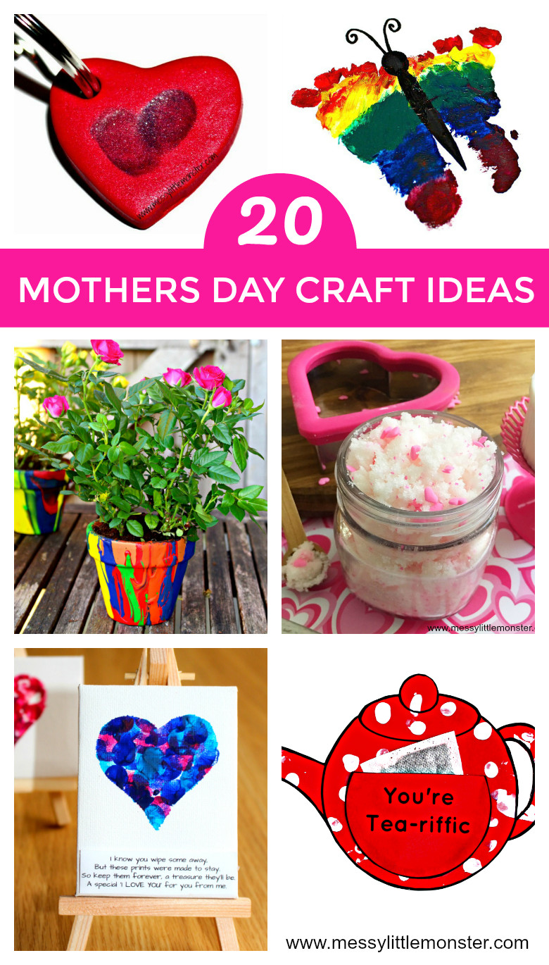 Arts And Crafts Mothers Day Gift Ideas
 Mothers Day Craft Ideas Messy Little Monster