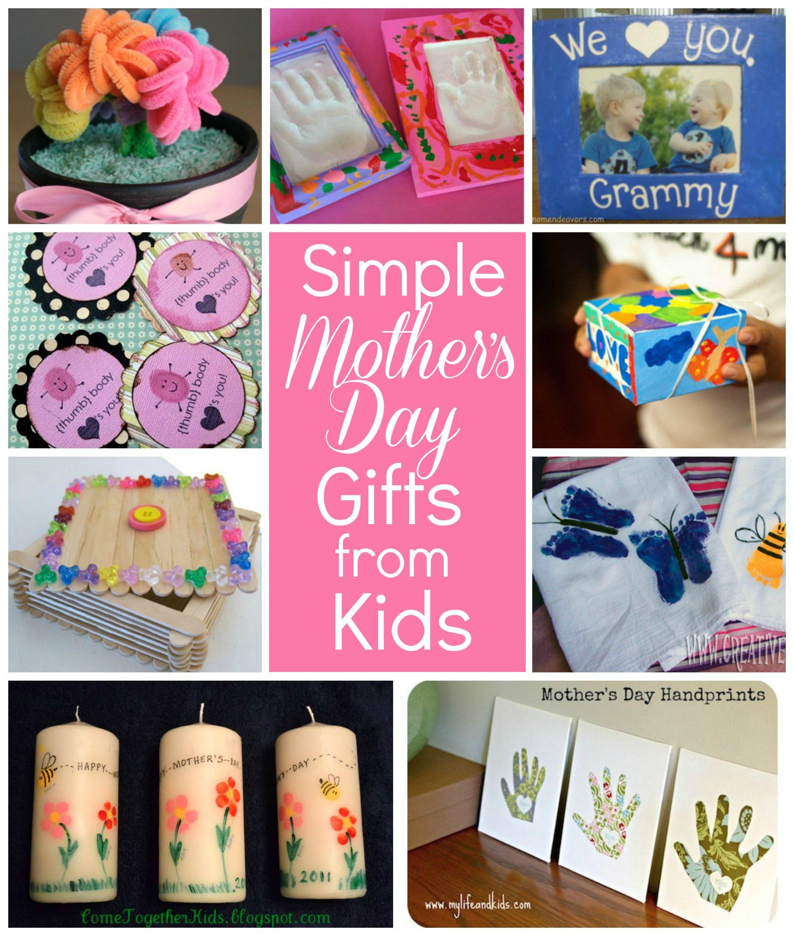 Arts And Crafts Mothers Day Gift Ideas
 Simple Mother s Day ts kids can make