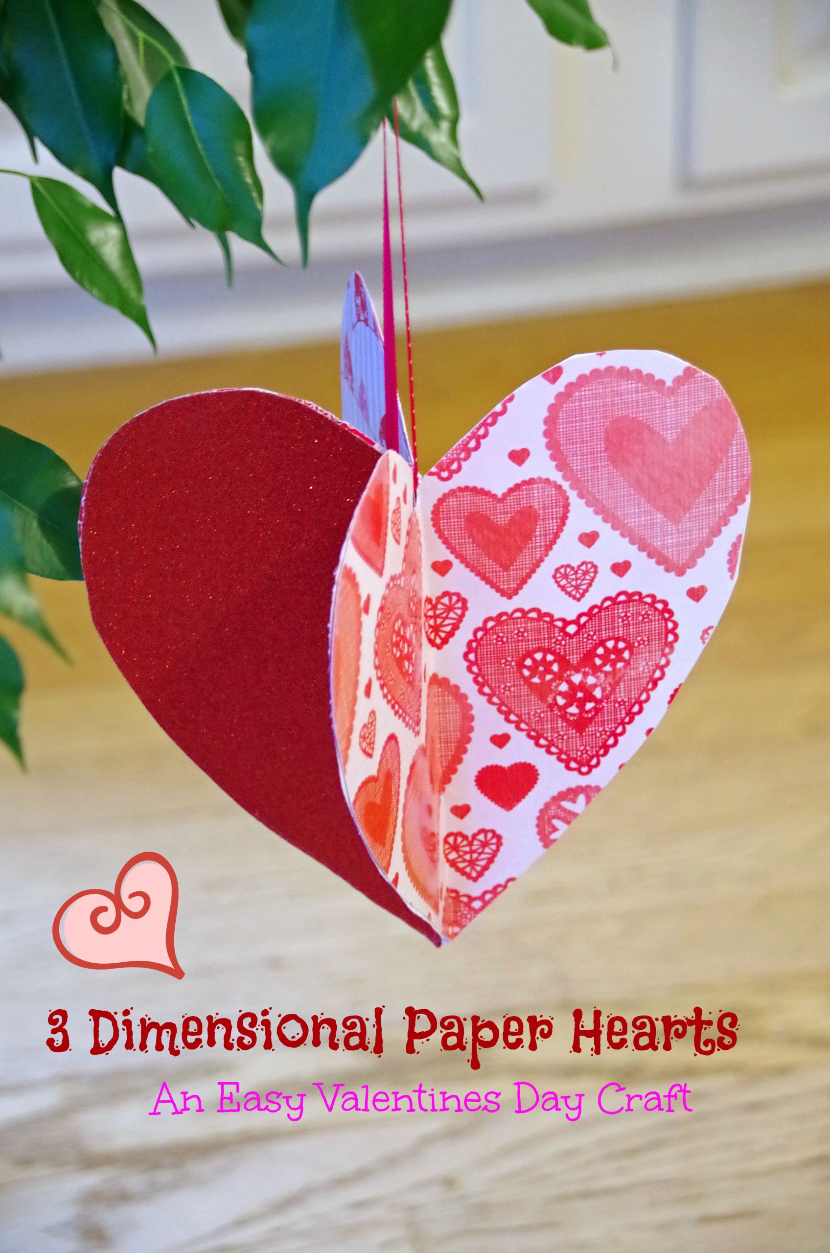 Arts And Crafts Valentines Gift Ideas
 Easy Valentines Day Craft Idea Make 3D Paper Hearts
