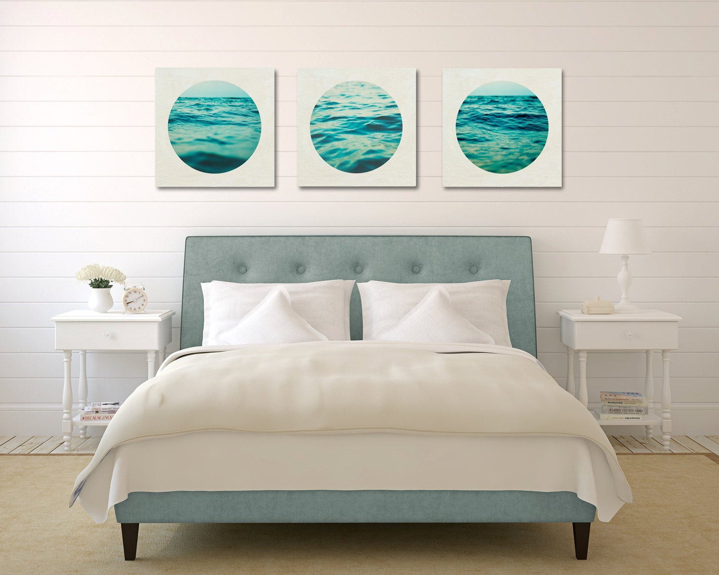 Artwork For Bedroom Walls
 Aqua Wall Art Set Ocean Canvas Set Three Canvas Collection