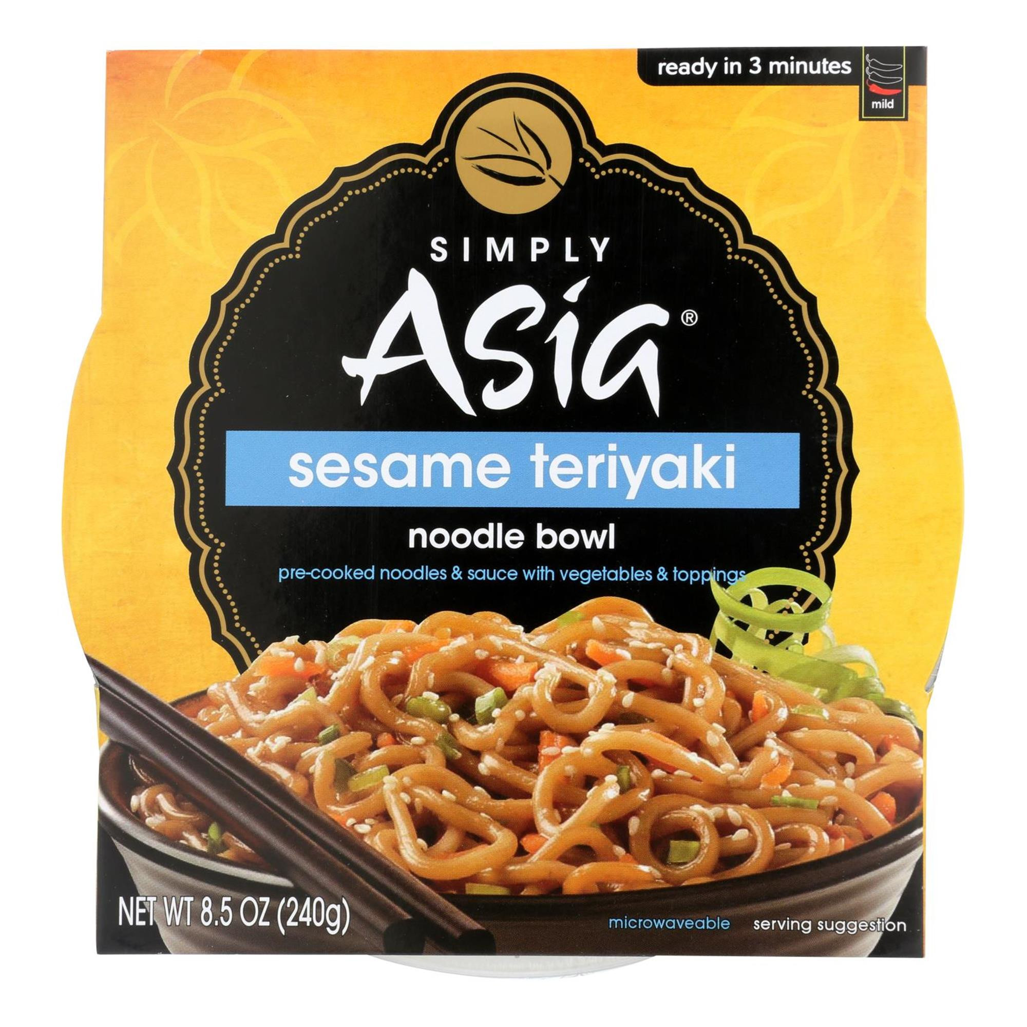 Asian Noodles Walmart
 Simply Asian Sesame Teriyaki Noodle Bowl 8 5 Oz Pack of
