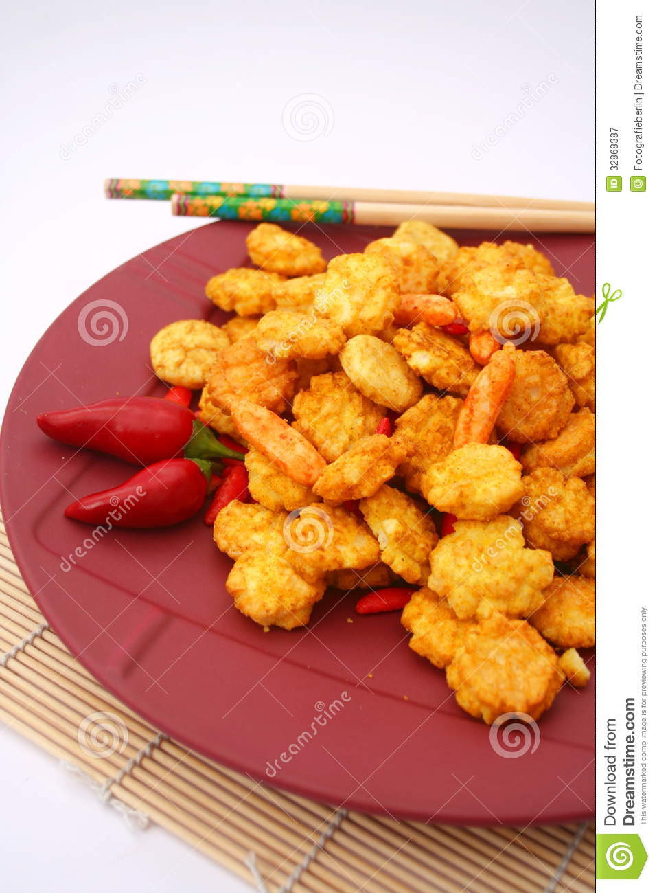 Asian Rice Crackers
 Asian Rice Crackers Royalty Free Stock graphy Image