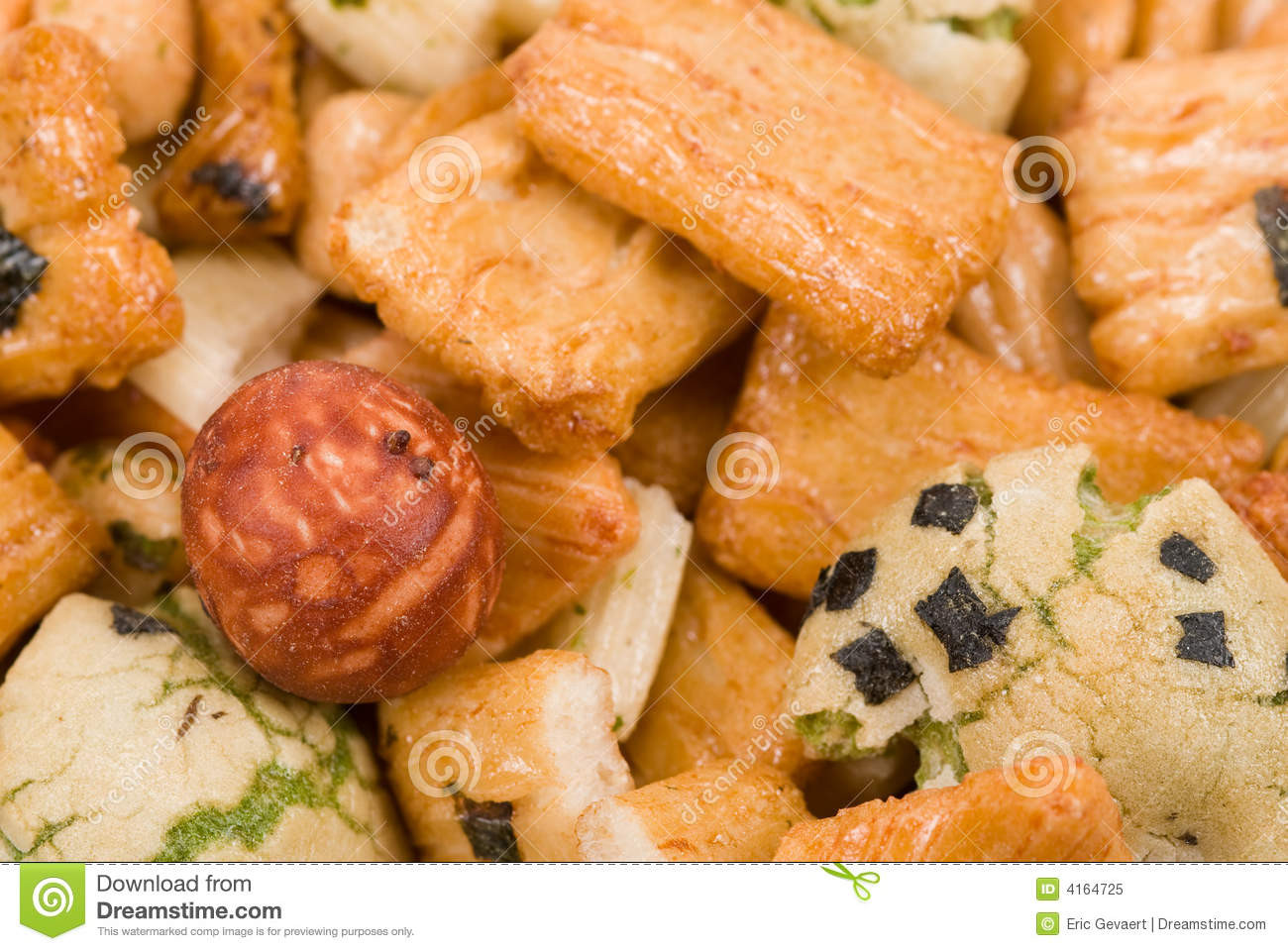 Asian Rice Crackers
 Asian Rice Crackers Royalty Free Stock Image