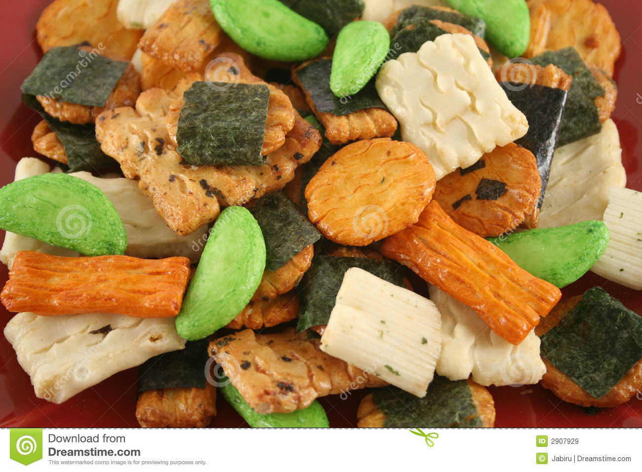 Asian Rice Crackers
 Asian Rice Crackers 3 stock image Image of t brown