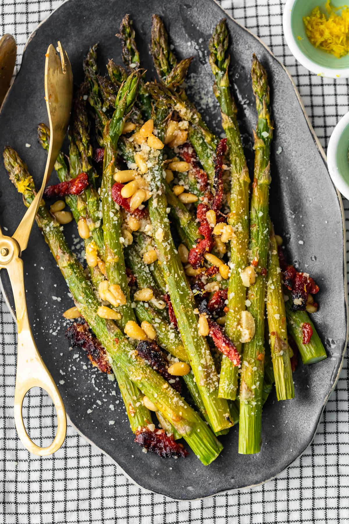 Asparagus Side Dishes
 Oven Roasted Asparagus with Sun Dried Tomatoes VIDEO