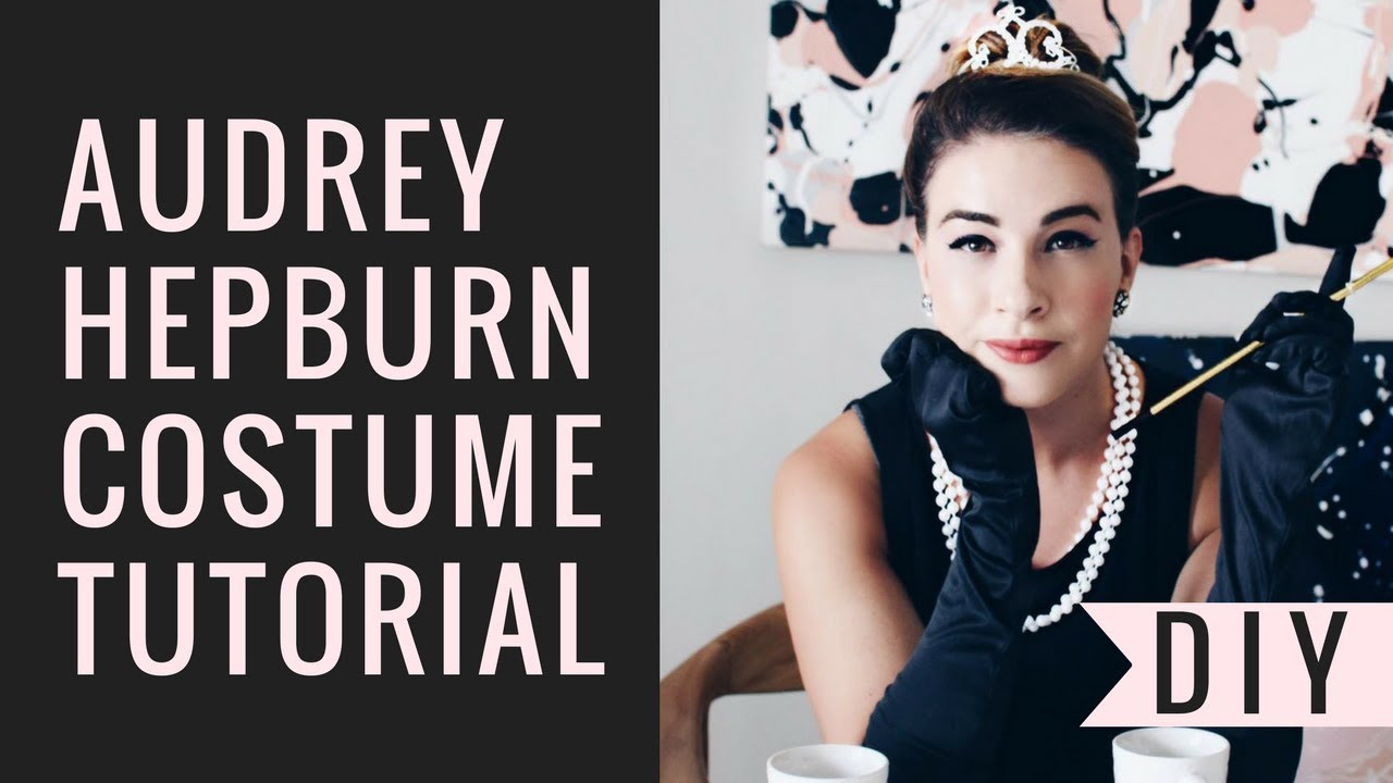 Audrey Hepburn Costume DIY
 Audrey Hepburn DIY Costume Makeup Hair Tutorial