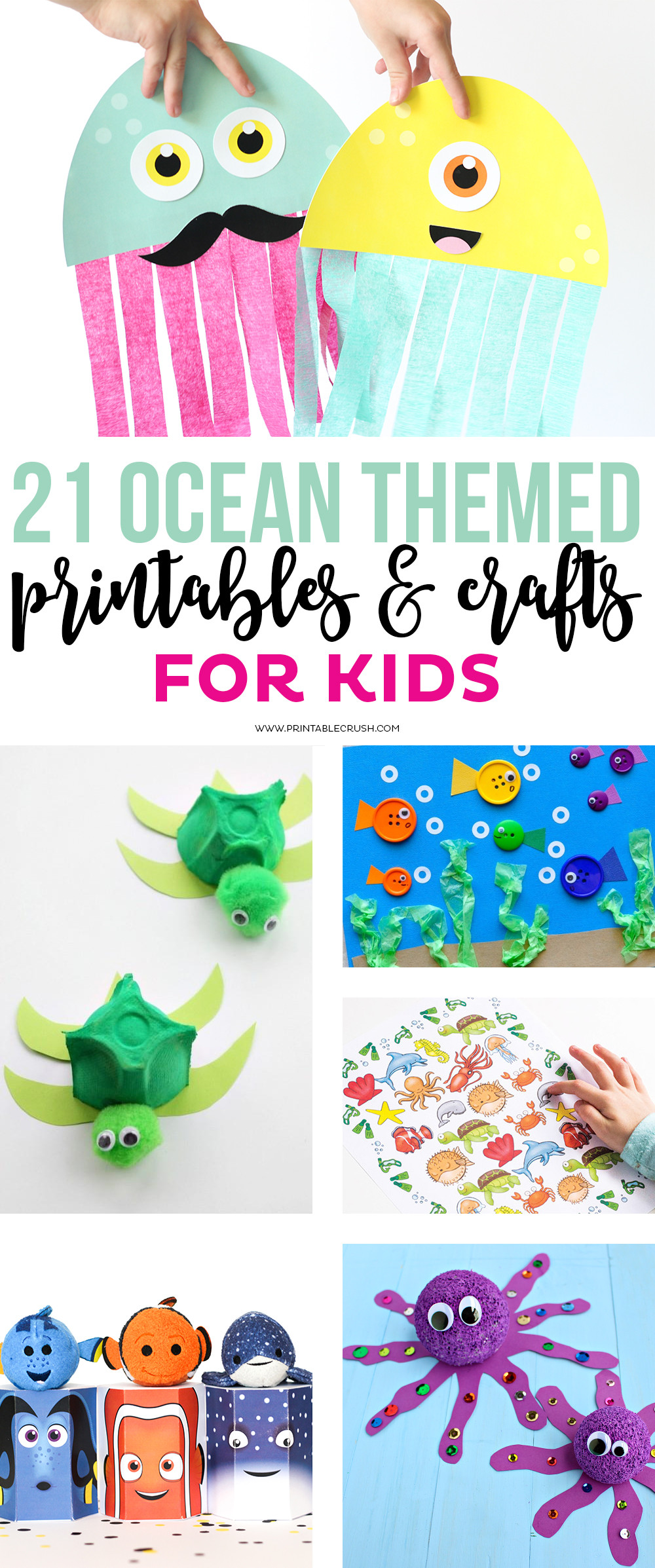 August Crafts For Toddlers
 21 Ocean Themed Printables and Crafts Printable Crush