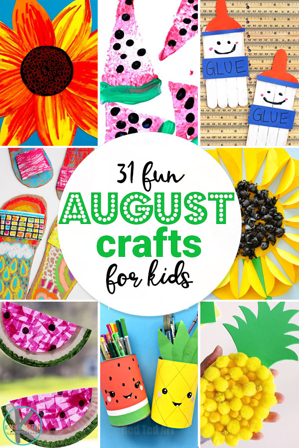 August Crafts For Toddlers
 Kindergarten Worksheets and Games 31 August Crafts for Kids