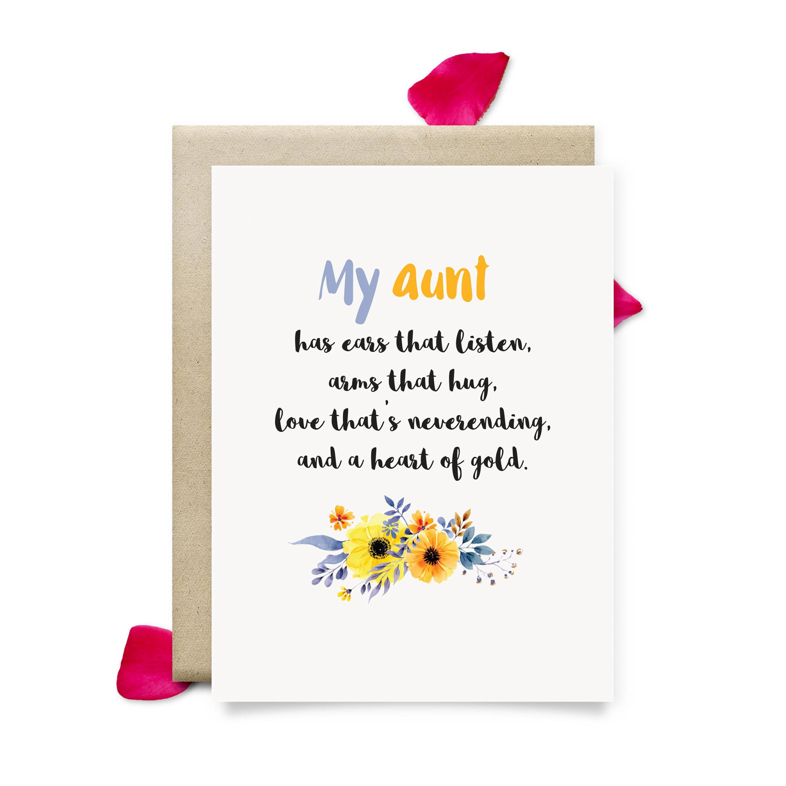 Aunt Birthday Cards
 aunt birthday card cute mothers day t for aunt printable