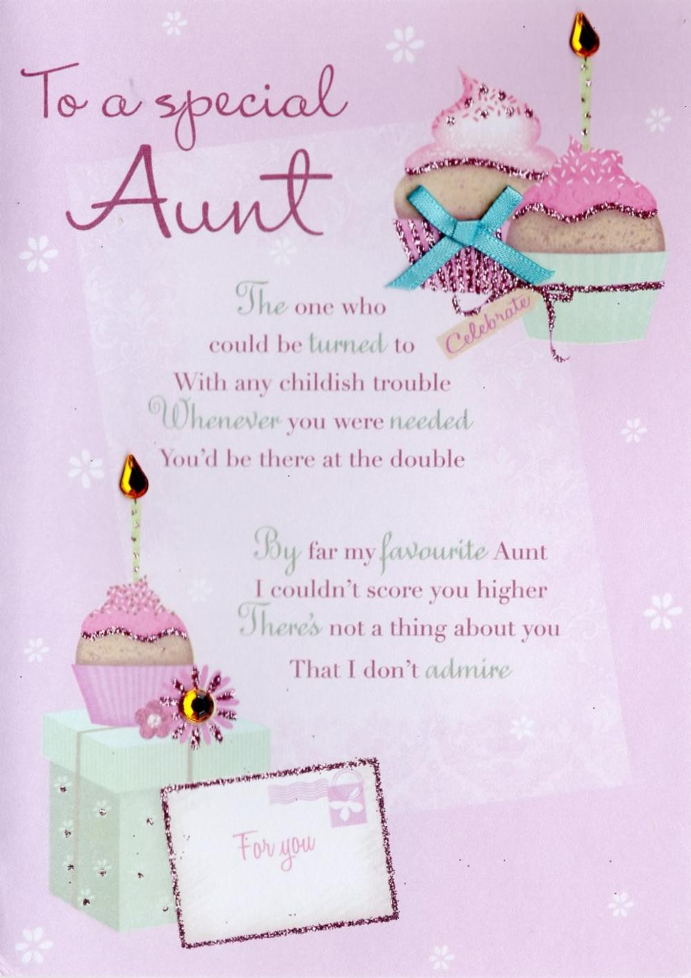 Aunt Birthday Cards
 Special Aunt Birthday Greeting Card Cards