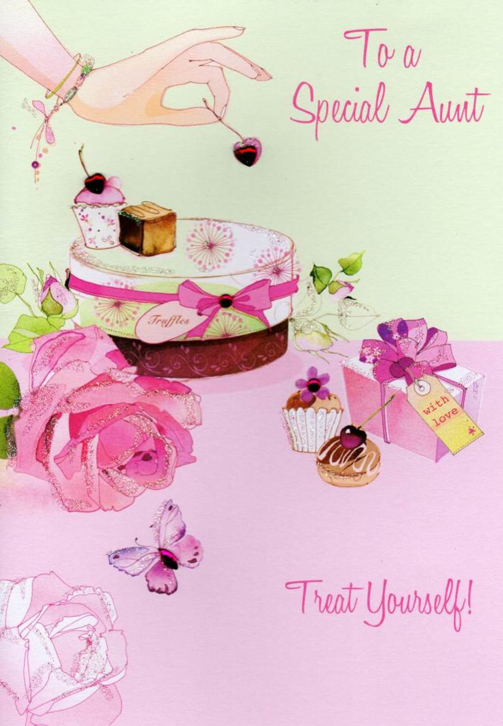Aunt Birthday Cards
 Special Aunt Birthday Card Water Colours By Second Nature