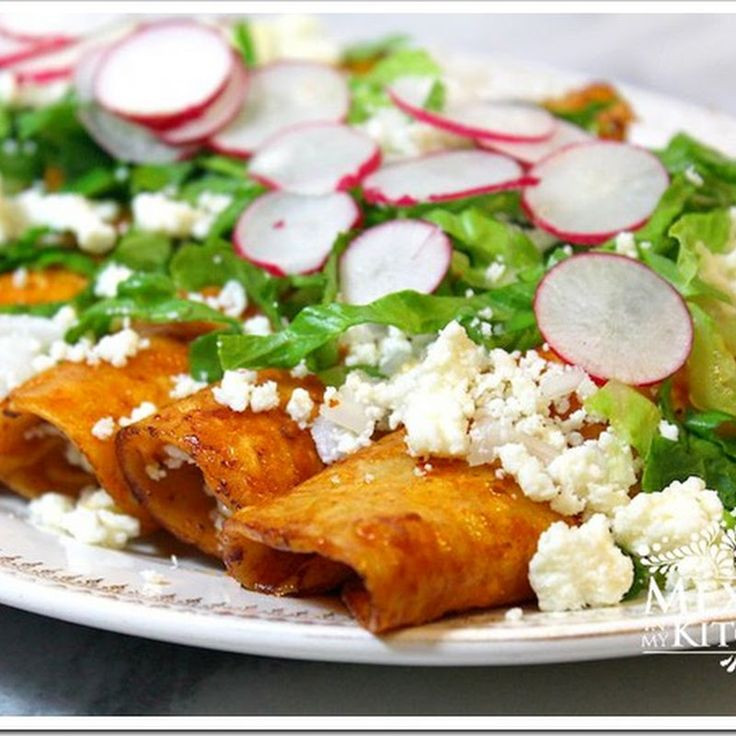 Authentic Mexican Food Recipes From Mexico
 Enchiladas Rojas Recipe