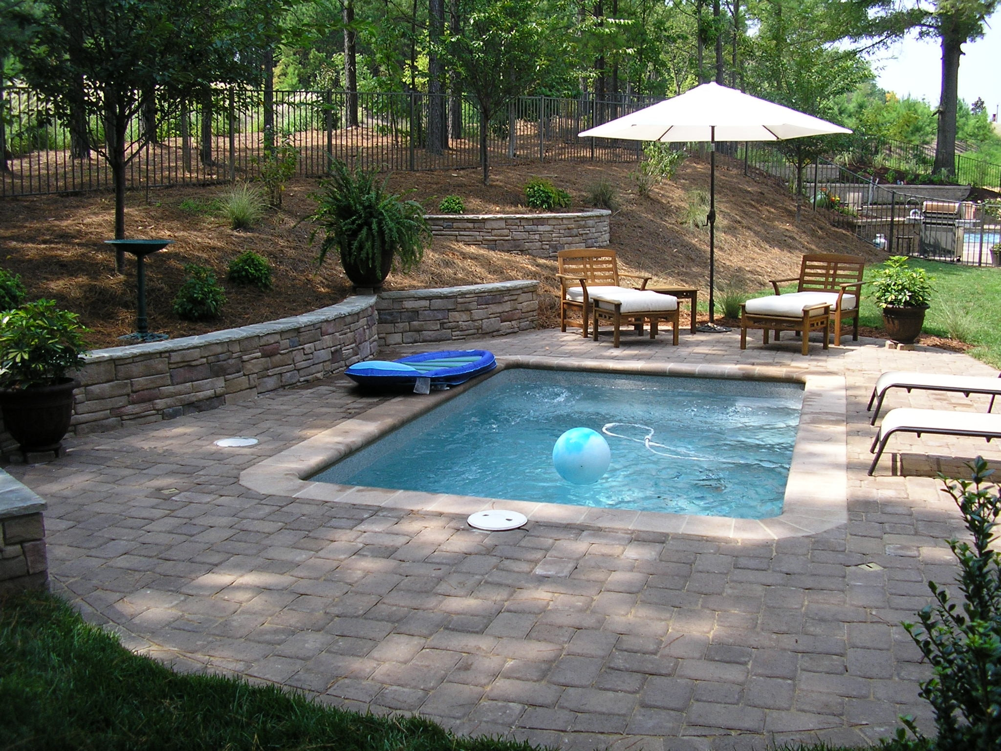 Average Backyard Pool Size
 Swimming Pool Designs Average Backyard Design Idea Flowers