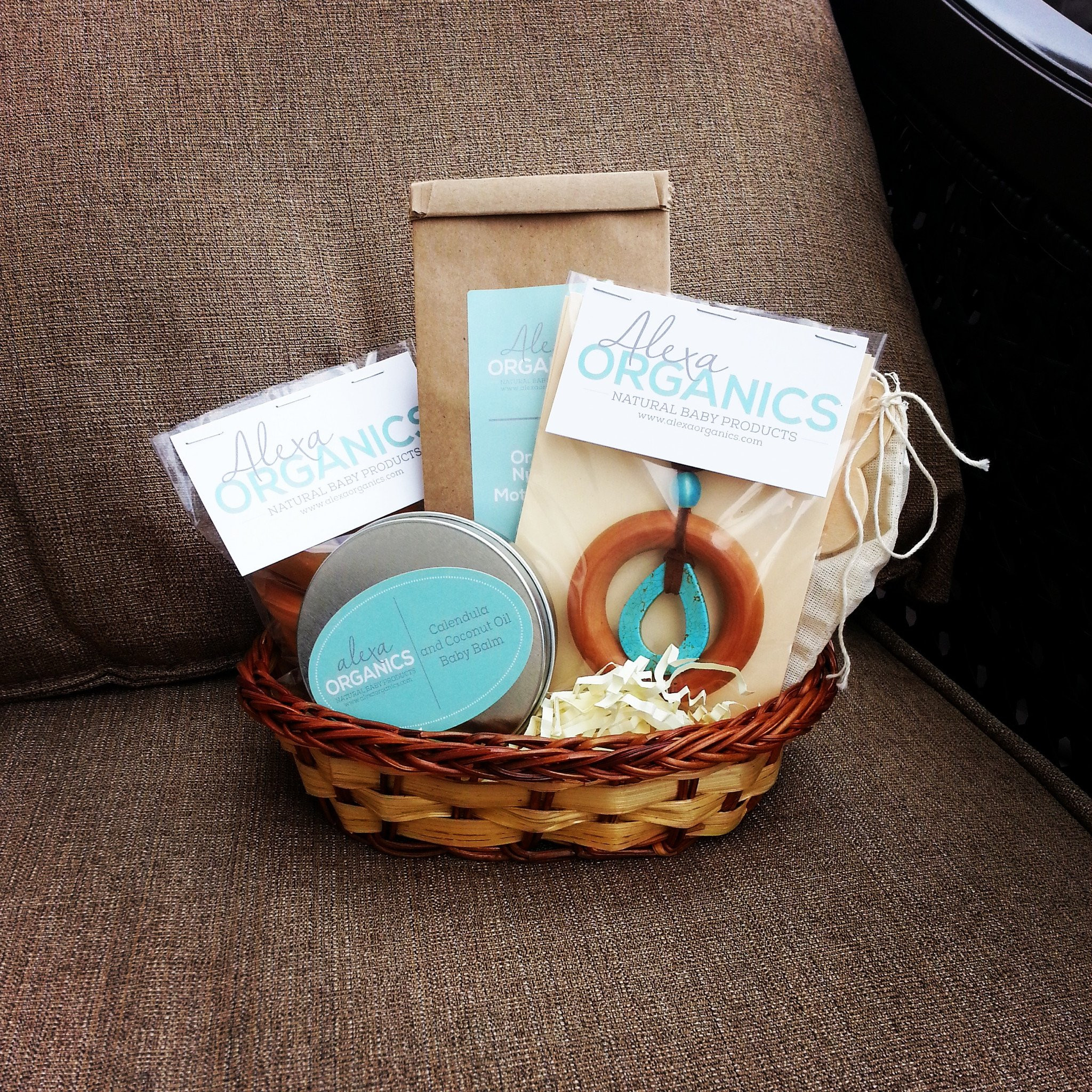 Baby Basket Gift Sets
 Personalized Breastfeeding Gift Basket Alexa Organics