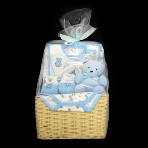 Baby Basket Gift Sets
 Baby Boy Gift Basket 9 Pieces