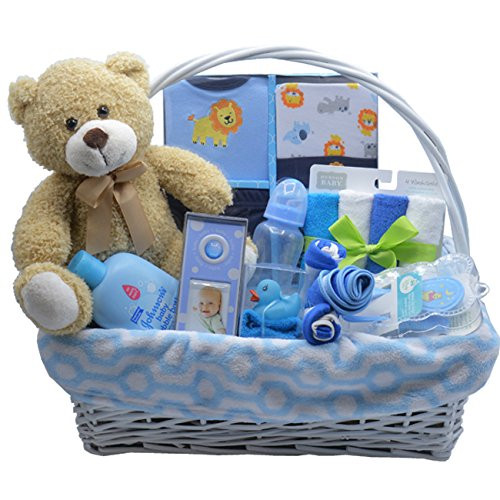 Baby Basket Gift Sets
 Bundle of Joy Deluxe Baby Boy Gift Basket