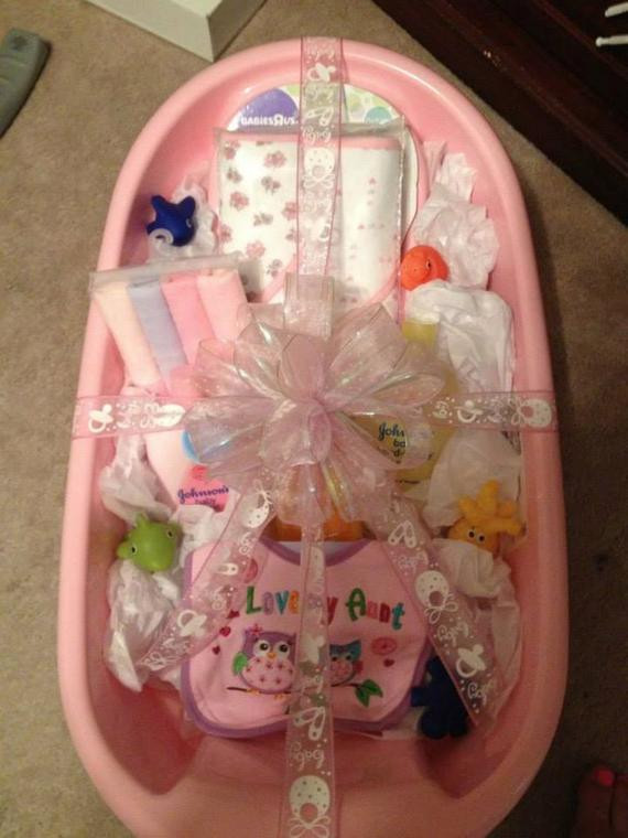 Baby Bath Gift
 Items similar to Baby Bath Tub Gift Basket on Etsy
