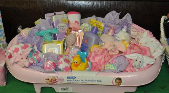 Baby Bath Tub Gift Ideas
 Baby Bath Gift Basket by CierrasPride on Etsy $65 00