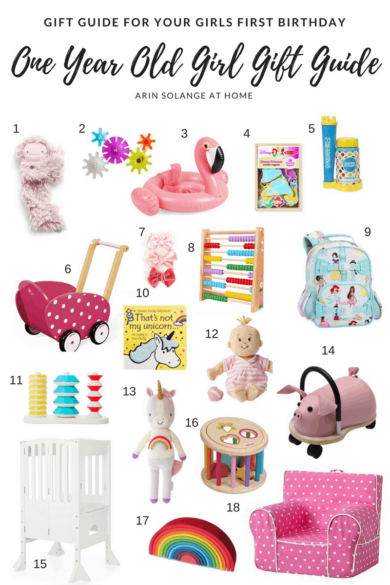 Baby Birth Day Gift
 e Year Old Girl Gift Guide arinsolangeathome
