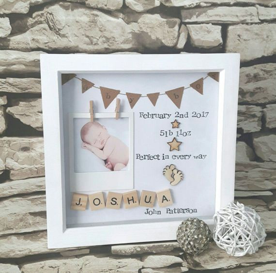 Baby Birth Gifts
 The 25 best Box frames ideas on Pinterest