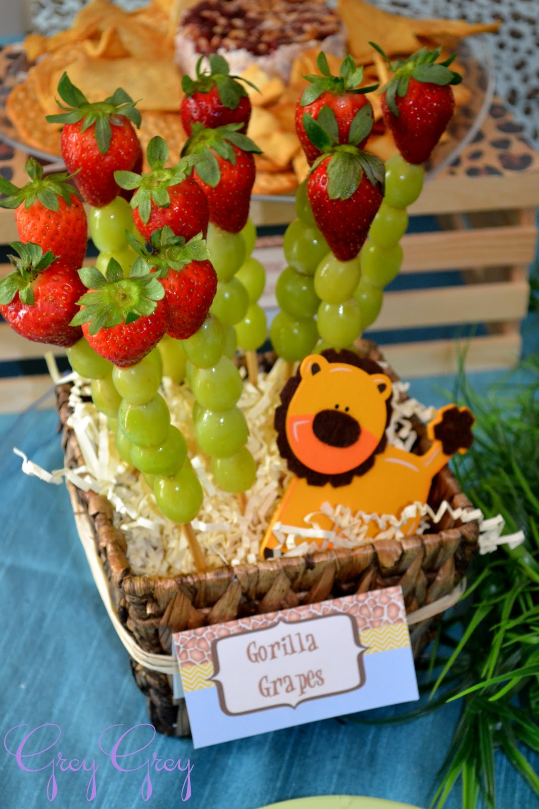 Baby Birthday Party Food Ideas
 GreyGrey Designs My Parties Brett s Jungle Safari 1st