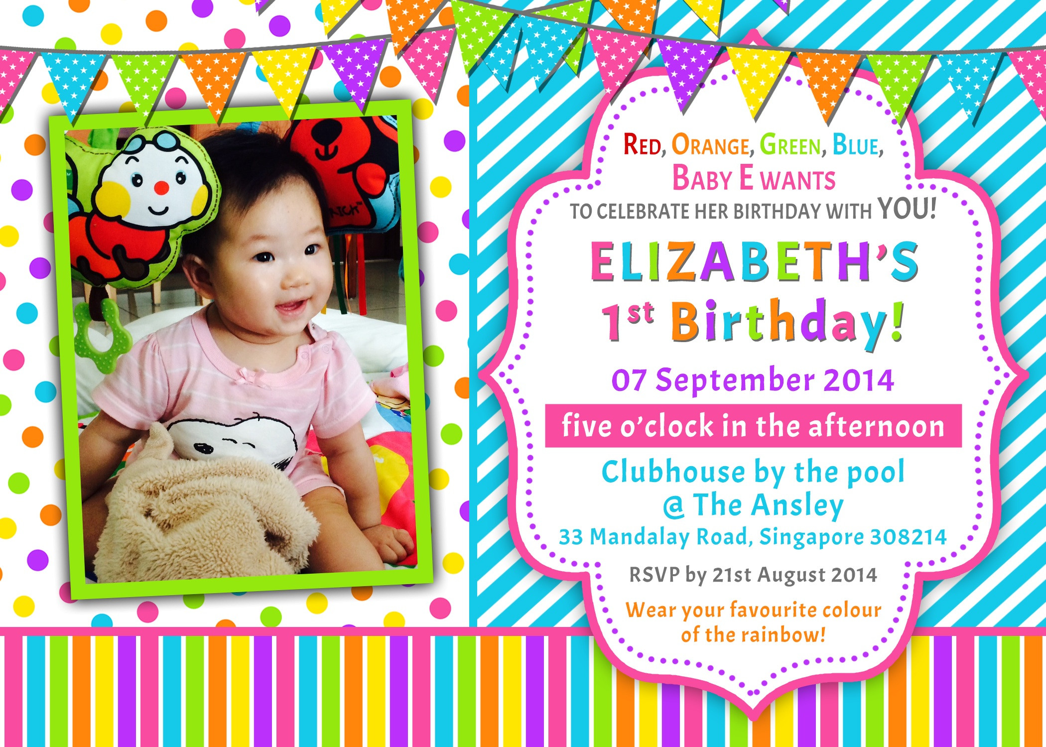 Baby Birthday Party Invitations
 Preparations for Baby E’s Birthday