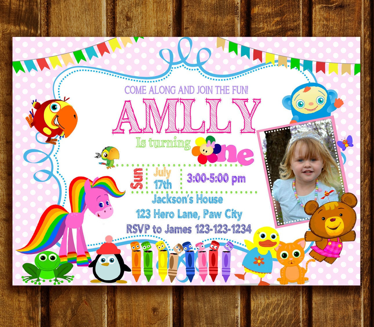 Baby Birthday Party Invitations
 Baby First TV Birthday Party Invitations Baby First TV