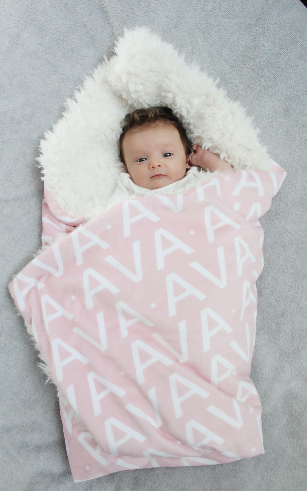 Baby Blanket Gifts
 Personalized Baby Blanket faux fur minky lovey name