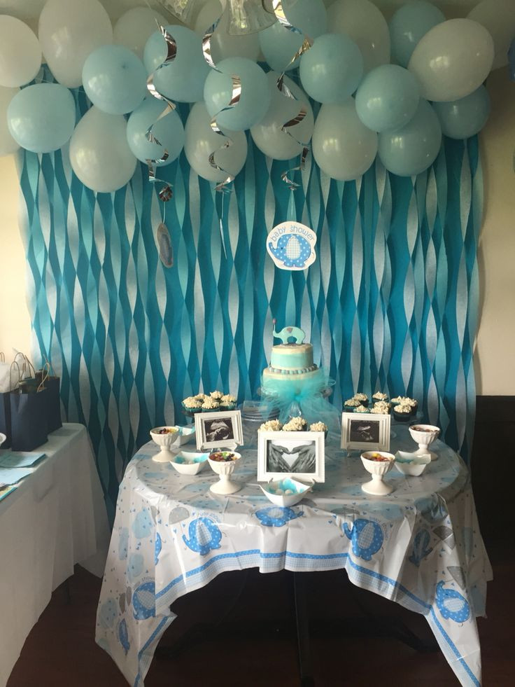 Baby Boy Baby Shower Decorating Ideas
 Baby Boy Elephant Baby Shower