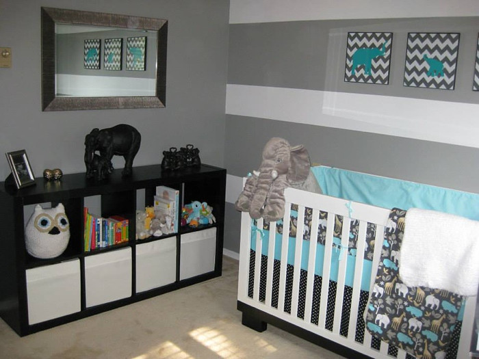 Baby Boy Elephant Nursery Decor
 Easton’s Elephant Nursery Baby Boy Nursery