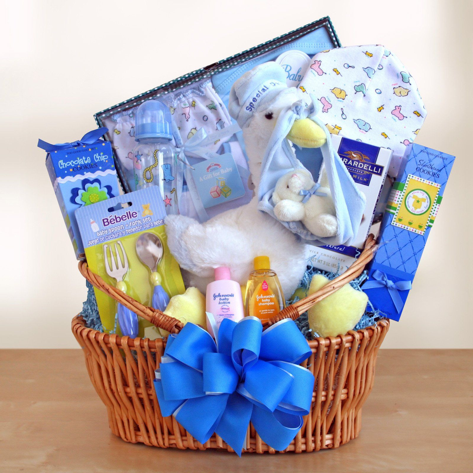Baby Boy Gift Ideas Pinterest
 Special Stork Delivery Baby Boy Gift Basket