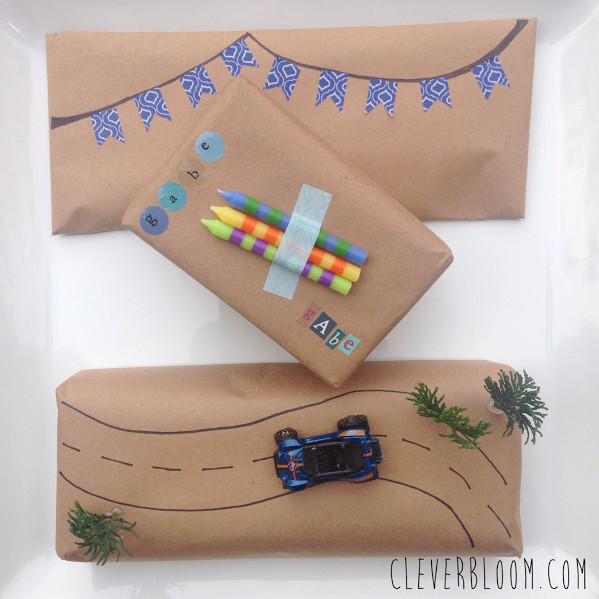 Baby Boy Gift Wrapping
 Wrap for a boy Clever Bloom