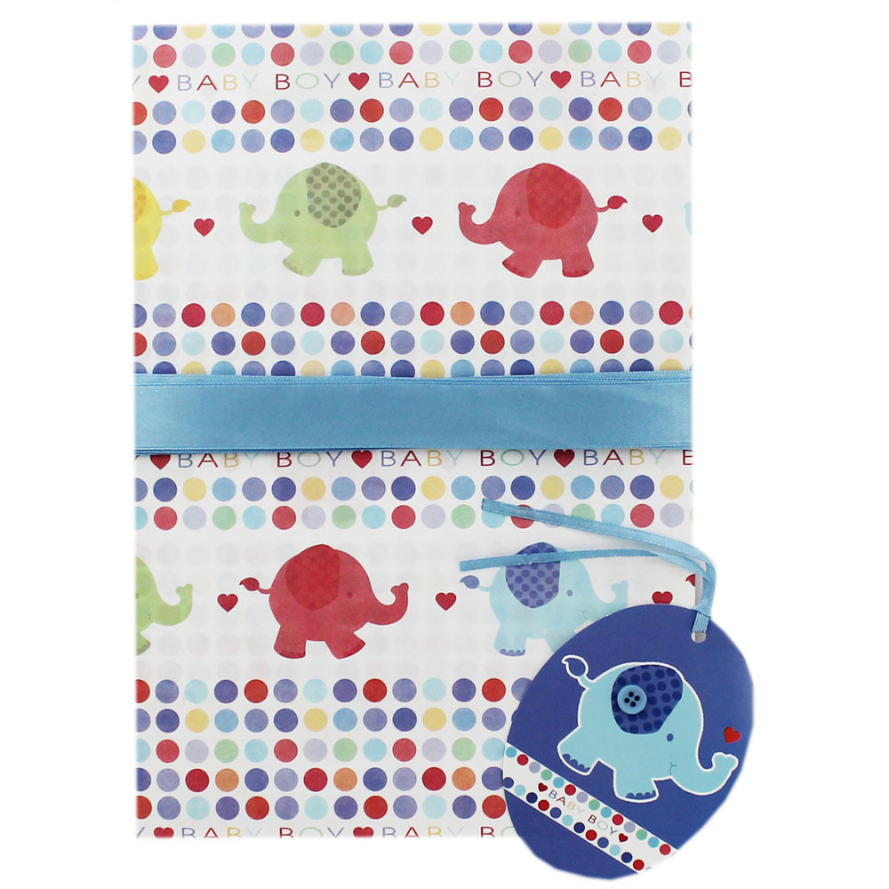 Baby Boy Gift Wrapping
 Baby Boy Gift Wrap And Ribbon