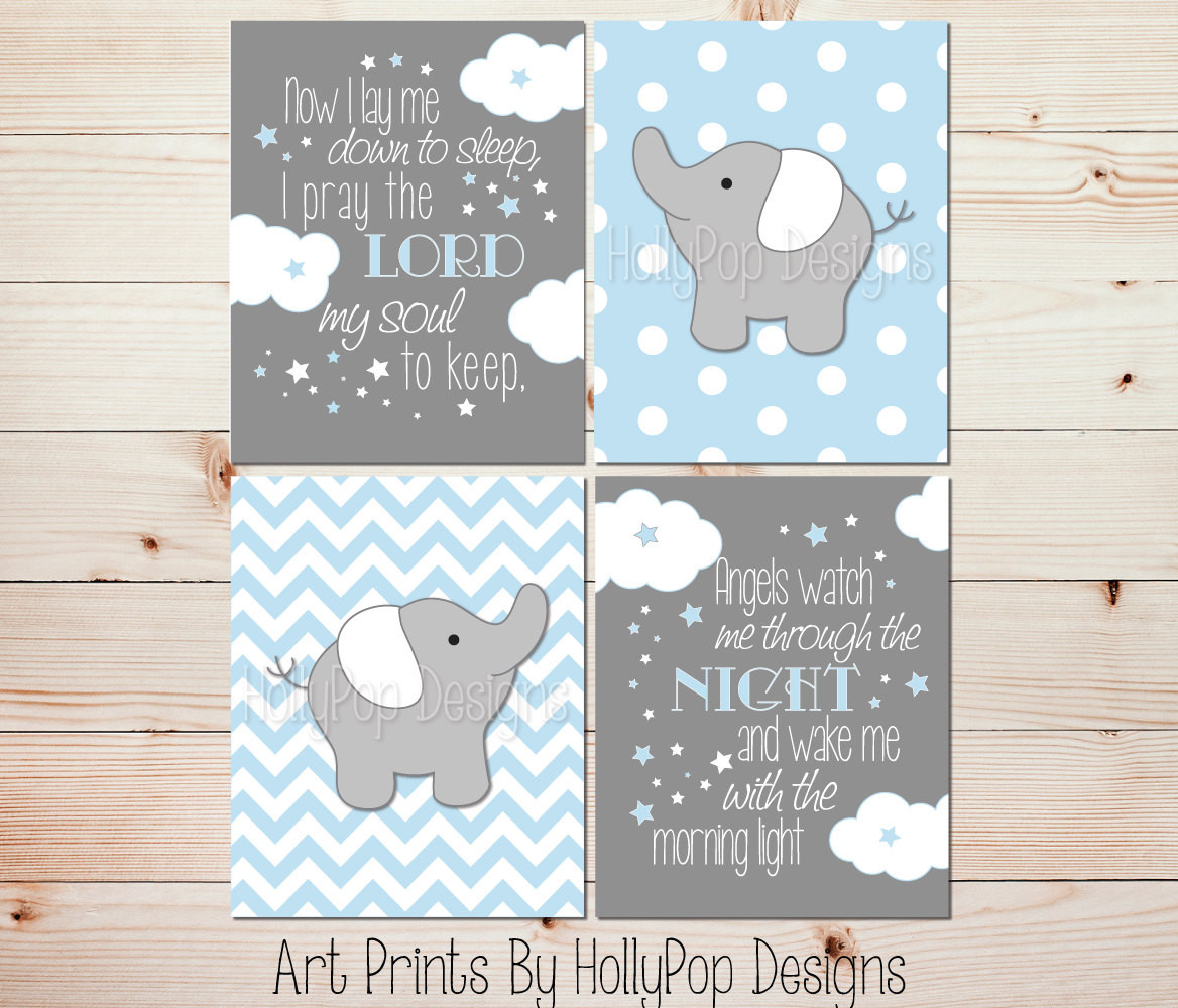 Baby Boy Wall Decor
 Nursery decor Nursery wall art Blue gray Baby boy wall art Boy