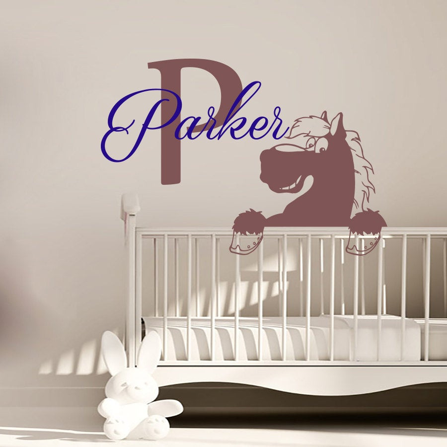 Baby Boy Wall Decor Stickers
 Personalized Name Wall Decals Boy Baby Decal Vinyl by