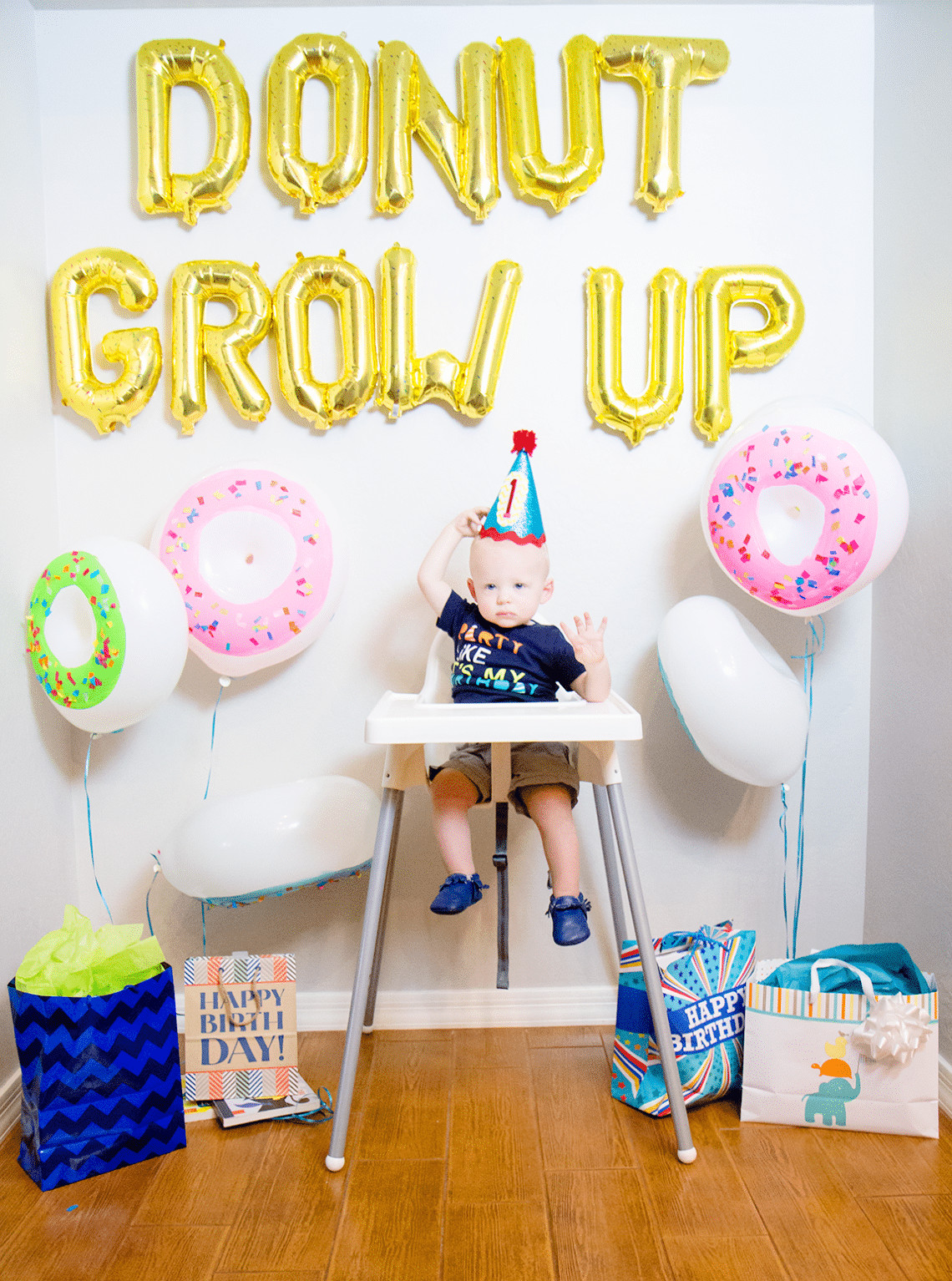 Baby Boys First Birthday Party
 Donut Grow Up 1st Birthday Party Friday We re in Love