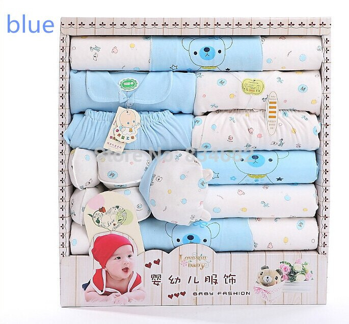 Baby Boys Gift Sets
 Free shipping 17pcs newborn baby t set Infant Clothing