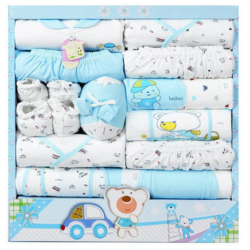 Baby Boys Gift Sets
 15Pcs Set High Quality Cotton Newborn Baby Clothing