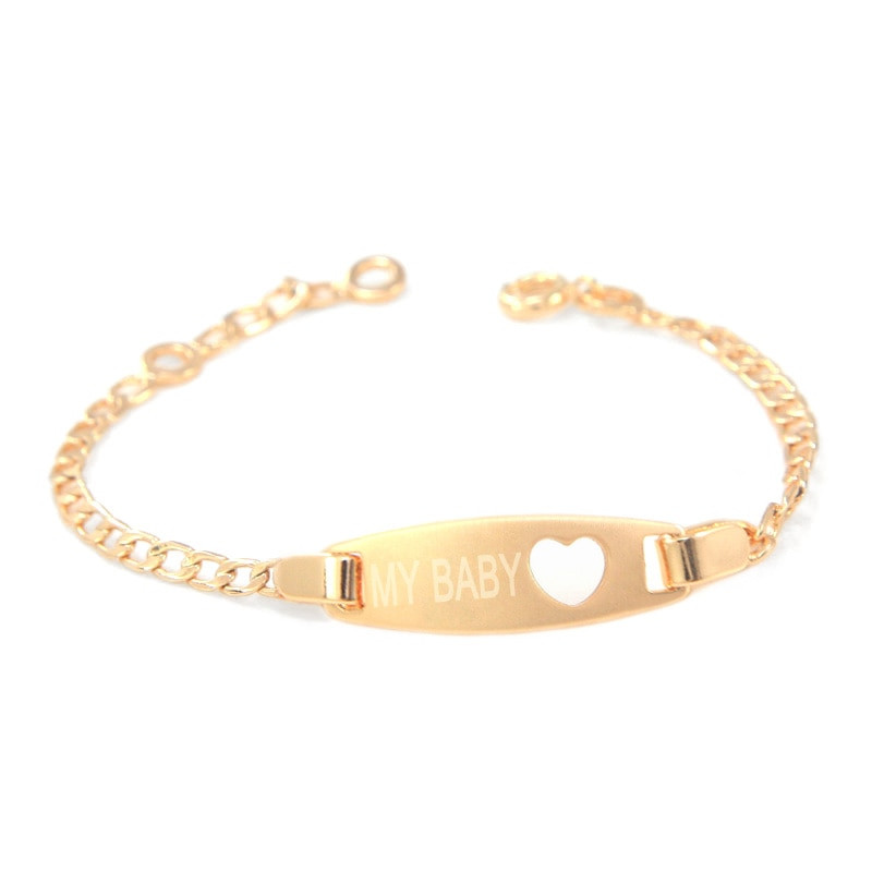 Baby Bracelets For Girl
 Aliexpress Buy 17CM Heart Kids Bracelets Baby Girl