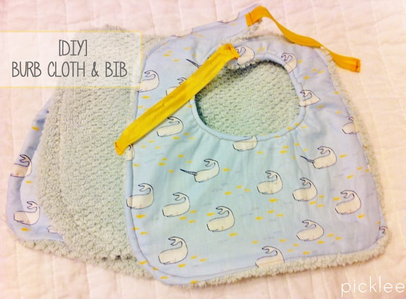 Baby Burp Cloths DIY
 DIY Baby Bib & Burp Cloth [tutorial] Picklee