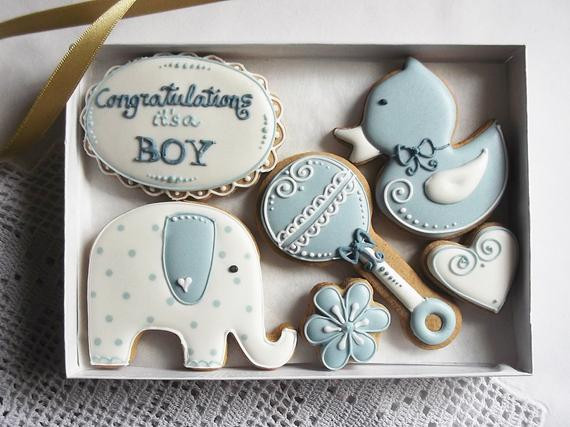 Baby Congrats Gift
 Congratulations Its a Boy Cookie Gift Can be personalised