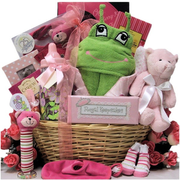 Baby Congrats Gift
 Great Arrivals Congratulations Baby Girl Gift Basket