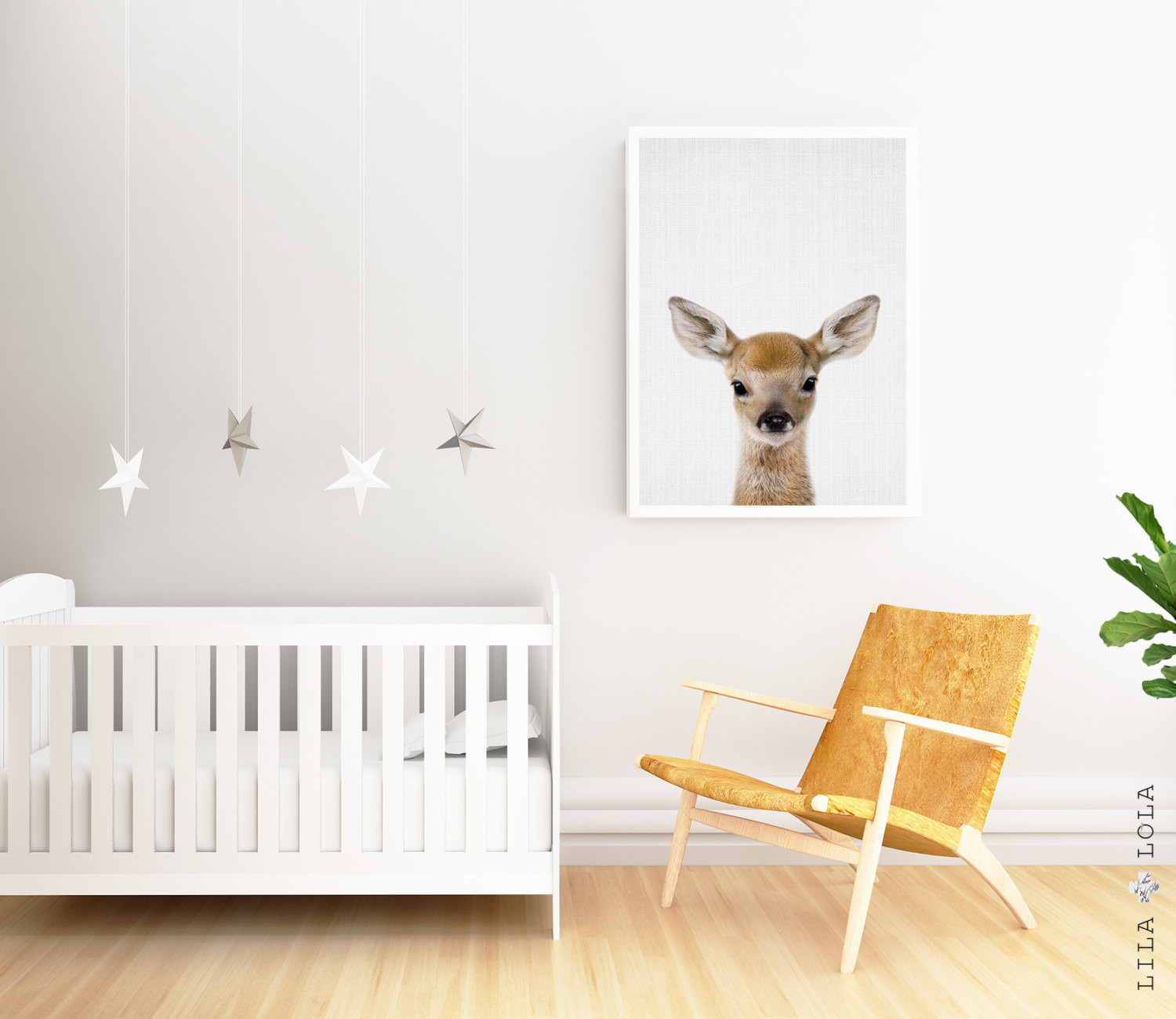 Baby Deer Decor
 Woodlands Nursery Decor Baby Deer Print Fawn Wall Art by