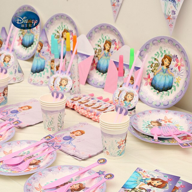 Baby Disney Party Supplies
 Disney Party Supplies 103pcs Princess Sofia Theme Baby