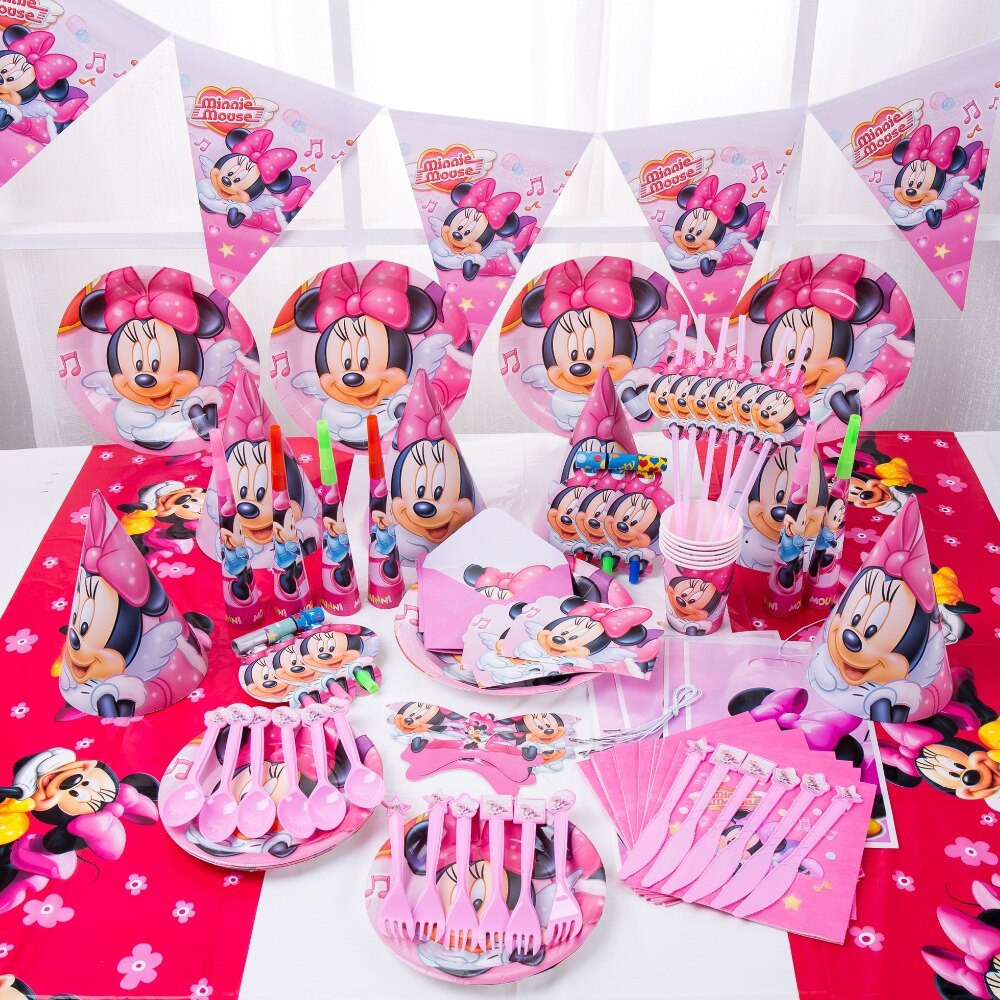 Baby Disney Party Supplies
 Luxury Disney Frozen minnie happy birthday Kids Party