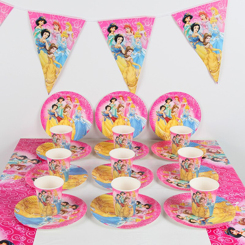 Baby Disney Party Supplies
 51pcs DISNEY Princess party supplies Kids Birthday