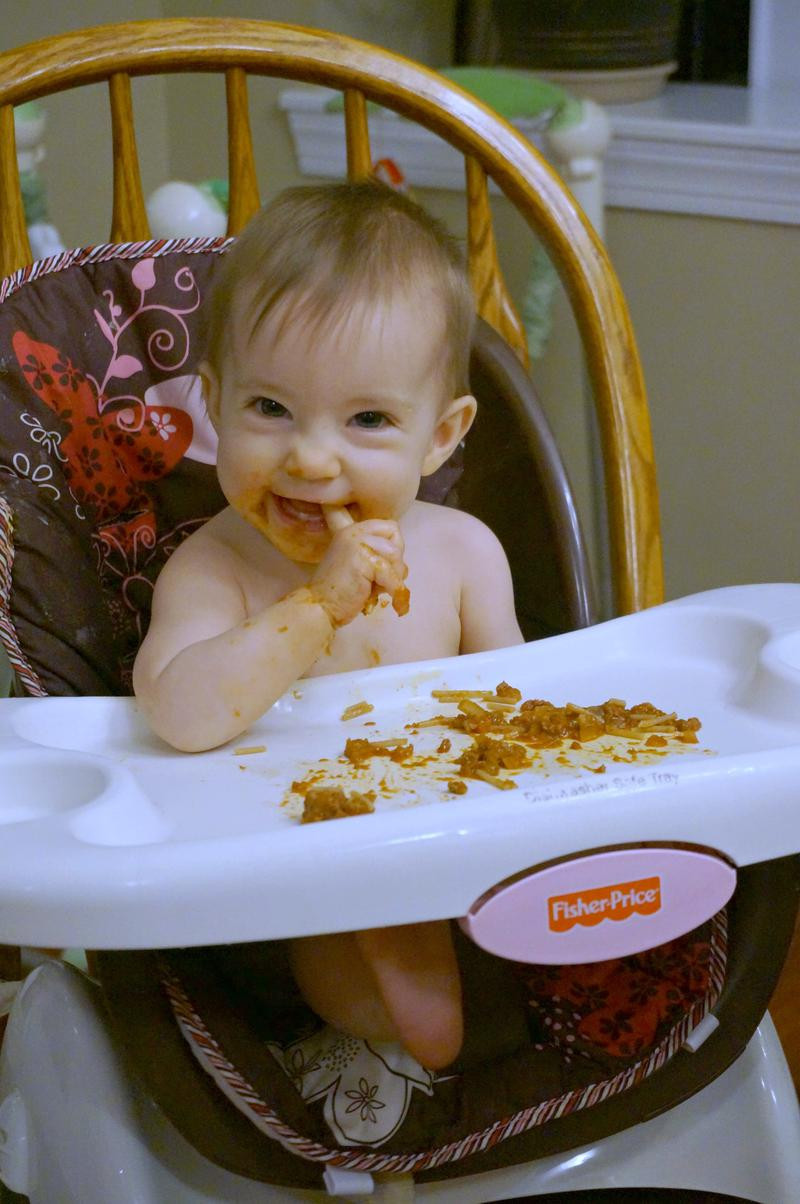 Baby Eating Spaghetti
 Baby Led Weaning Meal Ideas 8 Months Old