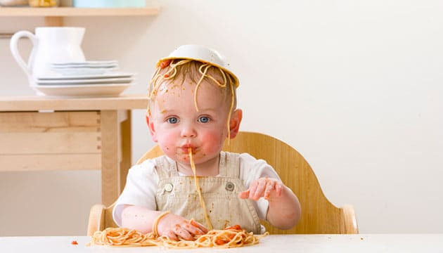 Baby Eating Spaghetti
 How to Choose the Best Baby Bib for Your Child