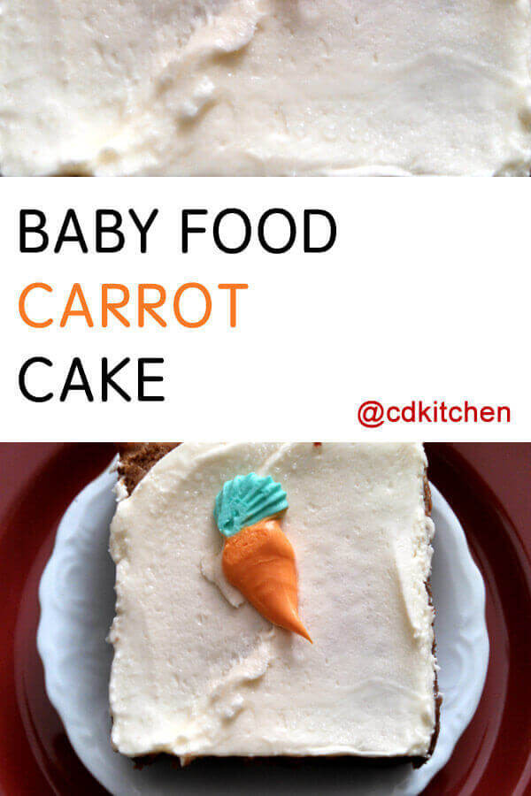 Baby Food Cake Recipes
 Baby Food Carrot Cake Recipe