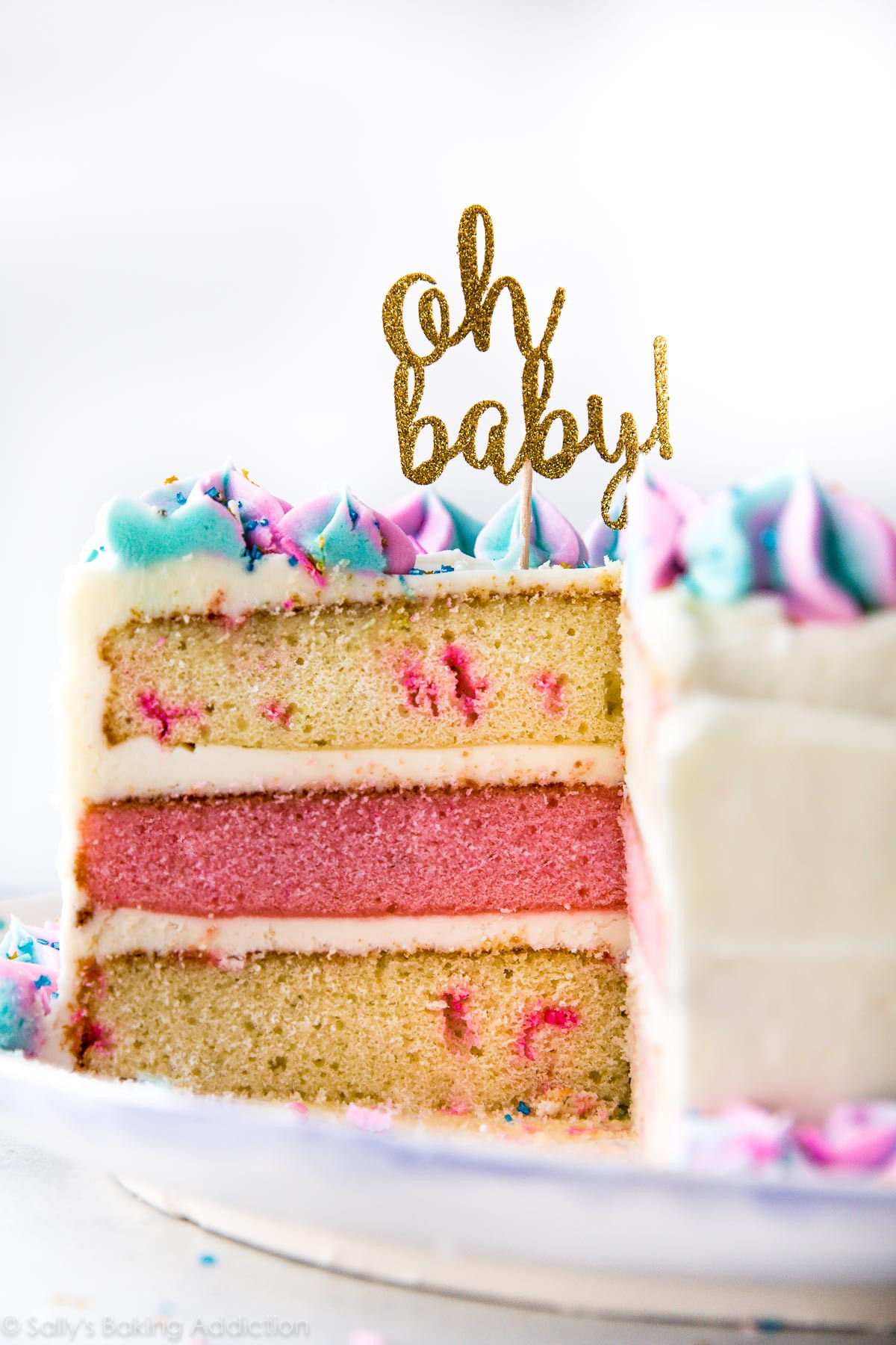 Baby Food Cake Recipes
 Gender Reveal Cake Sallys Baking Addiction